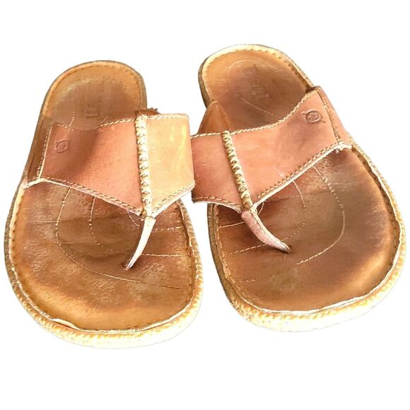 Born Brown Leather Sandals Men's 8 - Picture 3 of 10